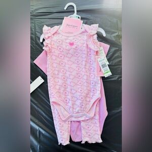Juicy Couture Pink baby 3-piece set